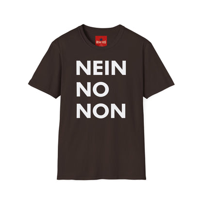 Nein / No Graphic T‑Shirt — Bold Bilingual Statement Tee