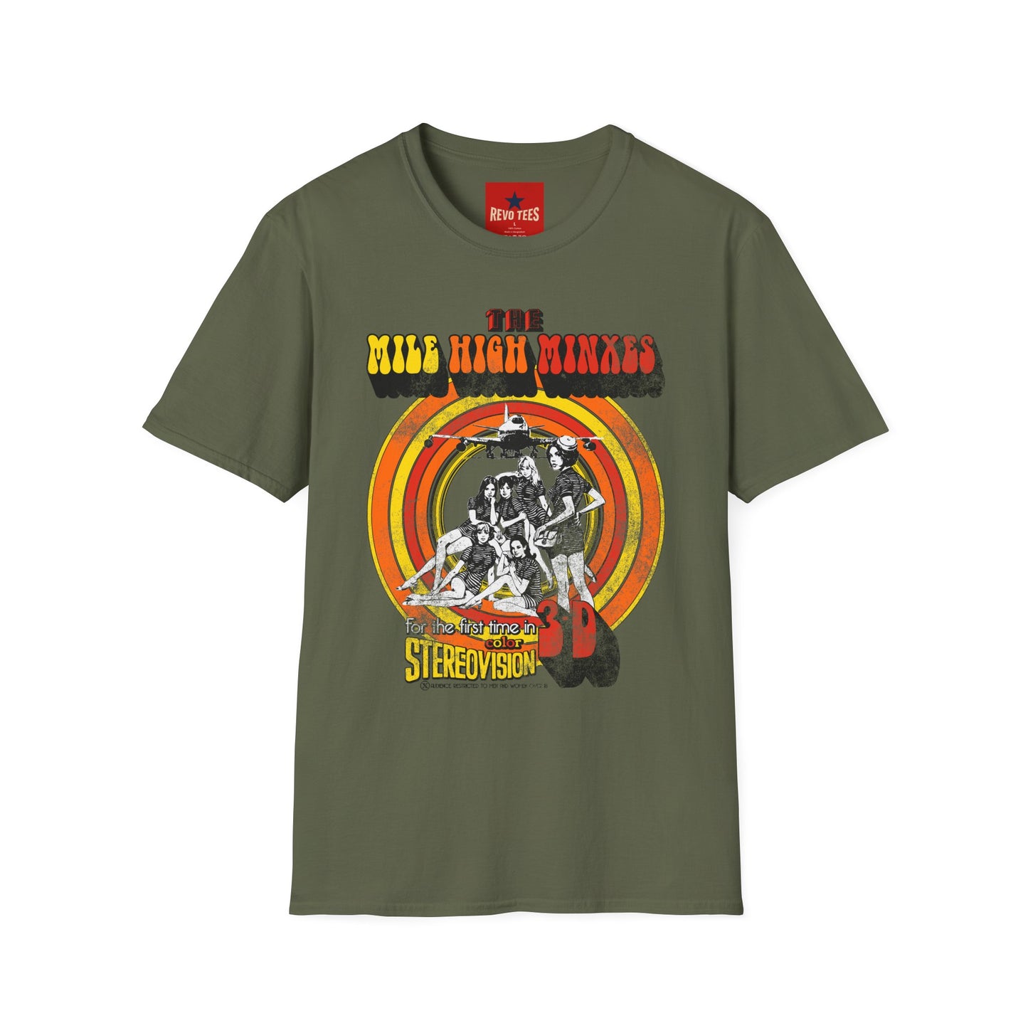 The Mile High Minxes Retro Band Tee — Vintage 70s Psychedelic Concert T-Shirt