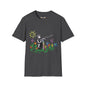Revotees Banksy Style Soldier with Childlike Doodle Flowers T-Shirt - alternate view 6