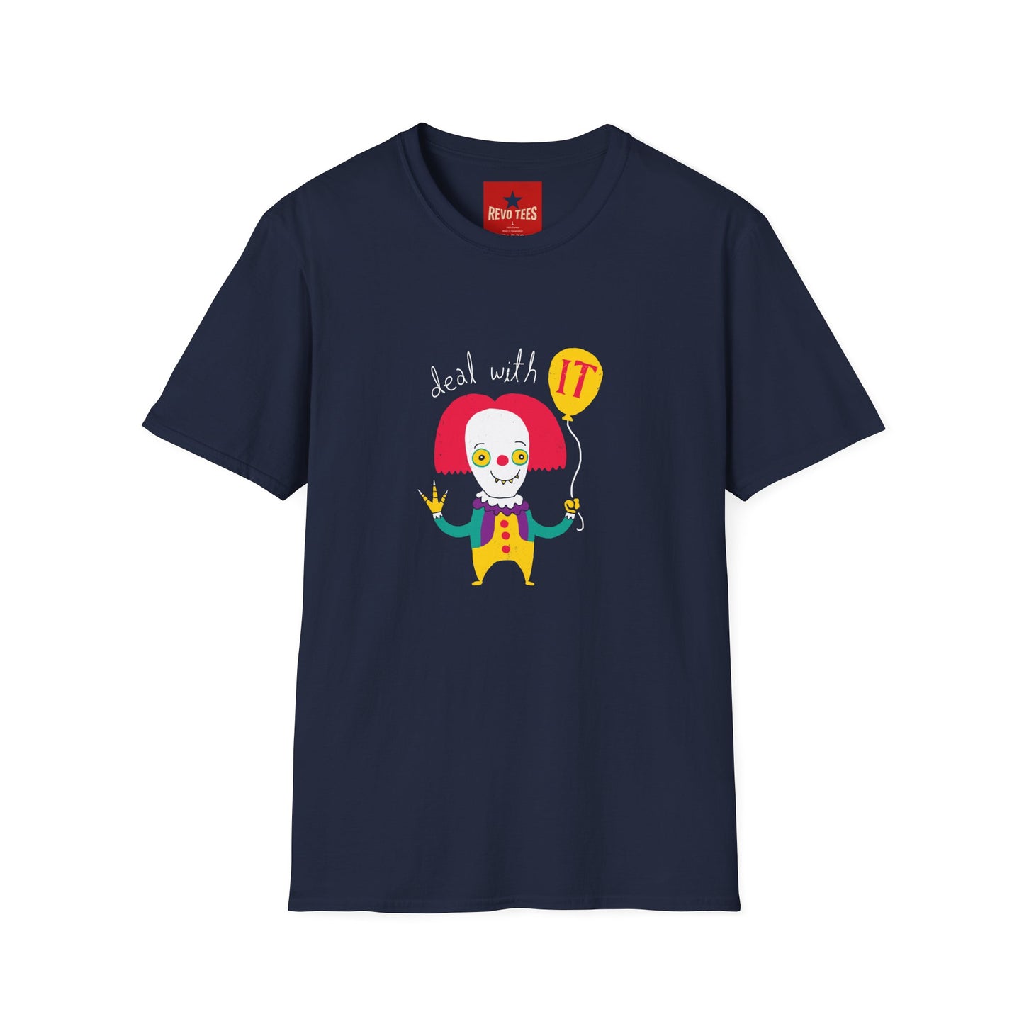 Deal With It Clown T-Shirt — Funny Horror Halloween Graphic Tee