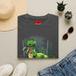 T-Rex Graphic T-Shirt – Cute Green Dinosaur Design