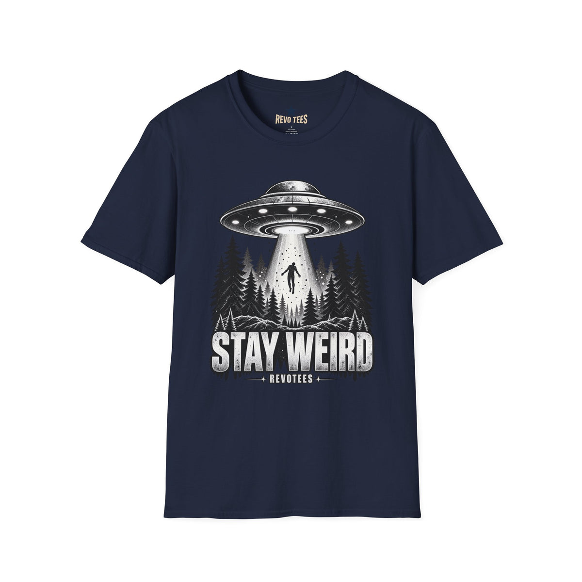 REVOTEES Stay Weird — Alien Abduction Graphic Tee