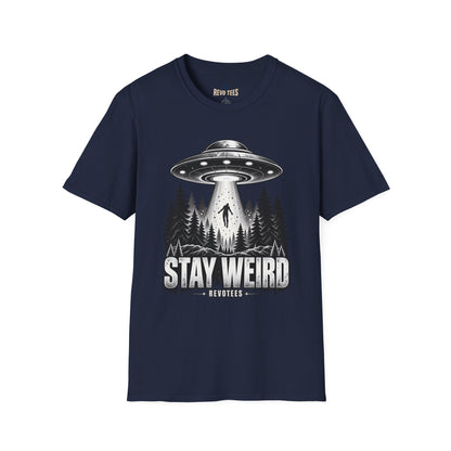 REVOTEES Stay Weird — Alien Abduction Graphic Tee