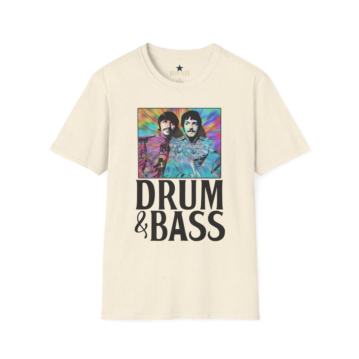 Revotees Psychedelic Drum Bass Band Portrait T-Shirt - alternate view 3