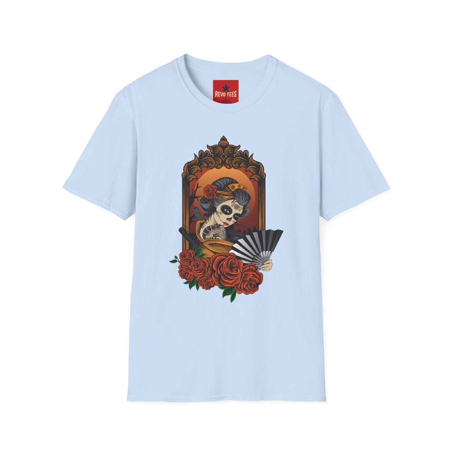 Day of the Dead Sugar Skull Tee — Vintage Floral Calavera T-Shirt