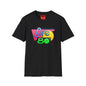 Retro 80s Cafe T-Shirt — Vintage Memphis-Style Neon Graphic Tee
