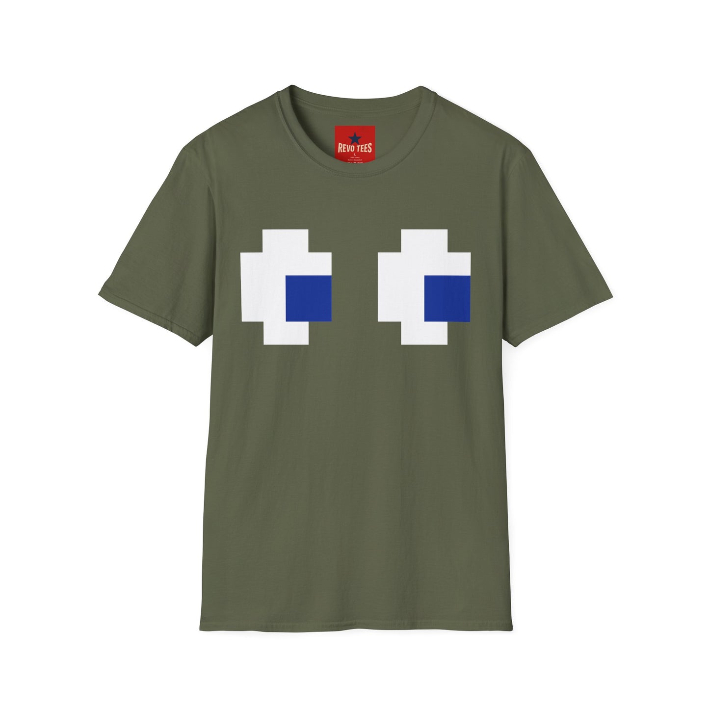 Pixel Eyes T‑Shirt — Retro 8‑Bit Gaming Graphic Tee