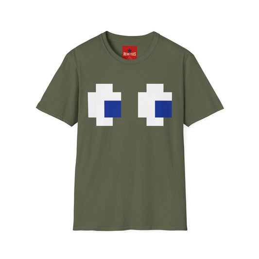 Pixel Eyes T‑Shirt — Retro 8‑Bit Gaming Graphic Tee