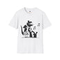 Revotees Music Cat Black Silhouette Singing Rat Graphic T-Shirt
