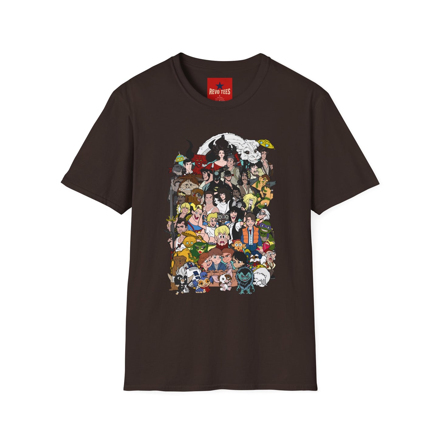 Anime Character Collage T-Shirt — Retro Studio Movie Tribute Tee