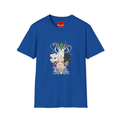 Fantasy Dragon & Beast Portrait T-Shirt — "Daughters of Dragons" Graphic Tee