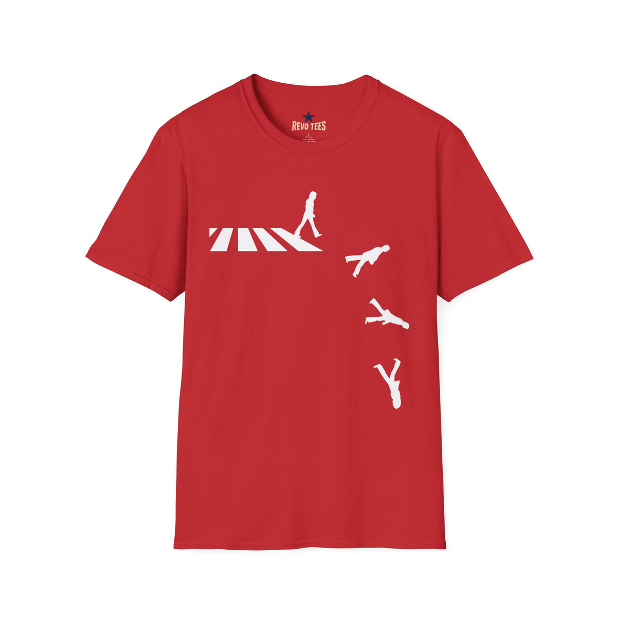 Revotees Beatles Zebra Crossing Funny Unisex Softstyle T-Shirt - alternate view 9