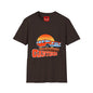 Classic Station Wagon Simpsons Sunset T‑Shirt — “Camping” Vintage Car Graphic
