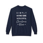 Christmas Wine Sweatshirt - "Simply Having Some Wonderful Christmas Wine" Holiday Crewneck