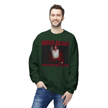 Satan Claus Crewneck Sweatshirt – Dark Santa Holiday Graphic