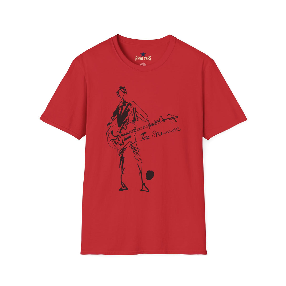 Revotees The Clash Joe Strummer Sound Check by Ray Lowry Unisex Softstyle T-Shirt - alternate view 8