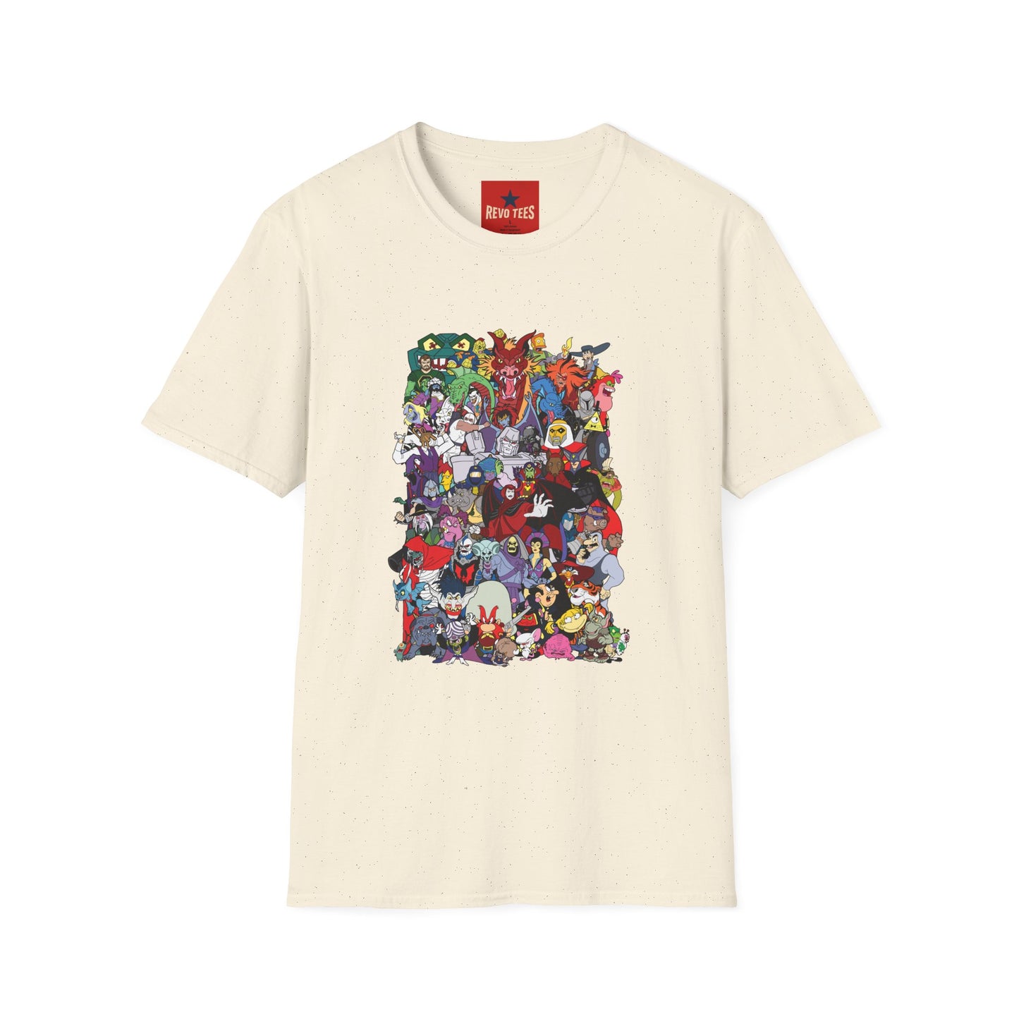 Cartoon Monster Collage T-Shirt