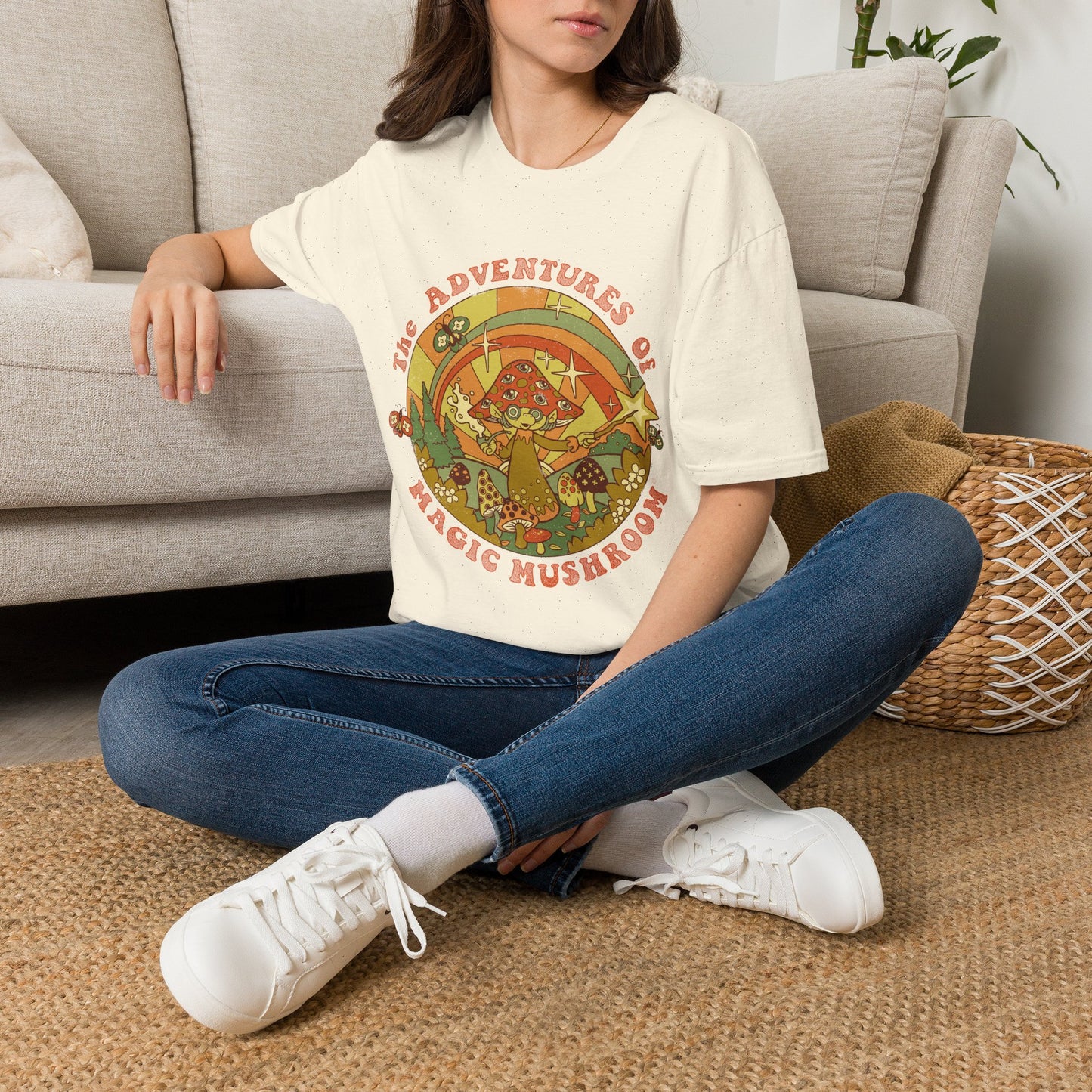Psychedelic 'The Adventures of a Magic Mushroom' T-Shirt