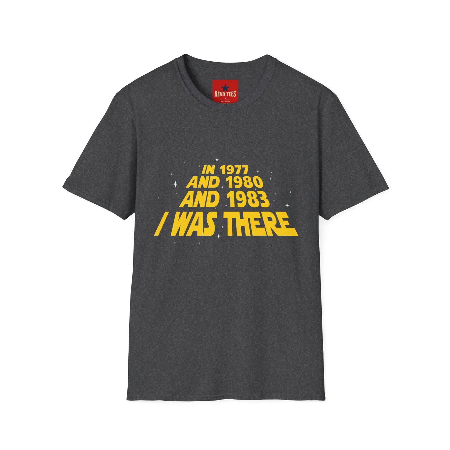 1977, 1980 & 1983 I Was There T-Shirt — Retro Fan Years Tee
