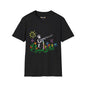 Revotees Banksy Style Soldier with Childlike Doodle Flowers T-Shirt - alternate view 2
