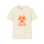 Revotees Graphic Orange Biohazard Icon with I Have the Sniffles T-Shirt - alternate view 6