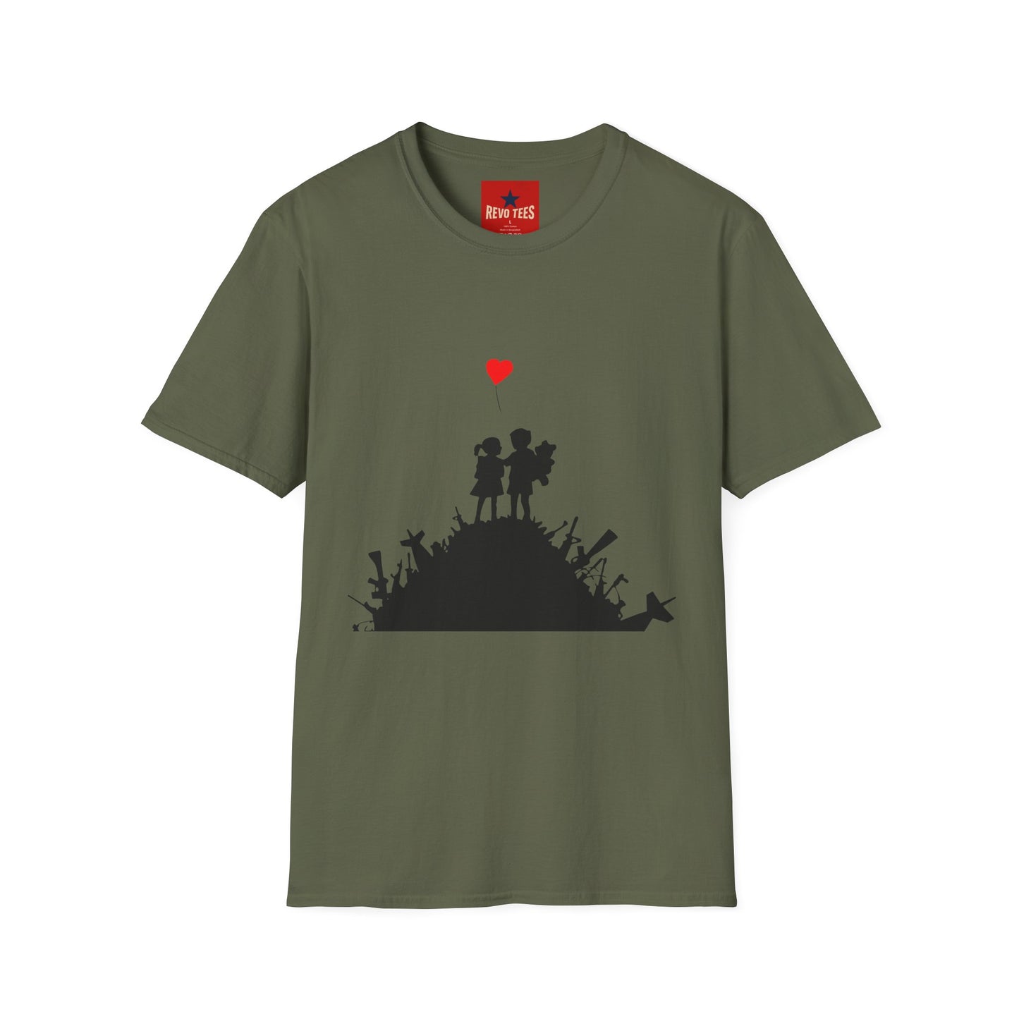Banksy Boy & Girl - Unisex Softstyle T-Shirt