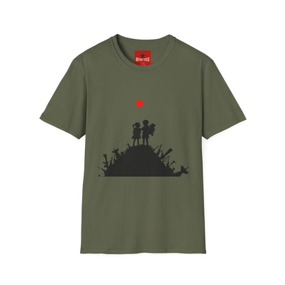 Banksy Boy & Girl - Unisex Softstyle T-Shirt