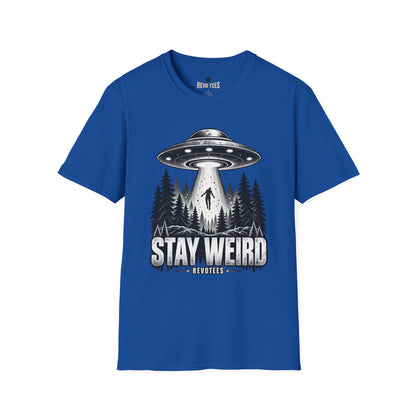 REVOTEES Stay Weird — Alien Abduction Graphic Tee