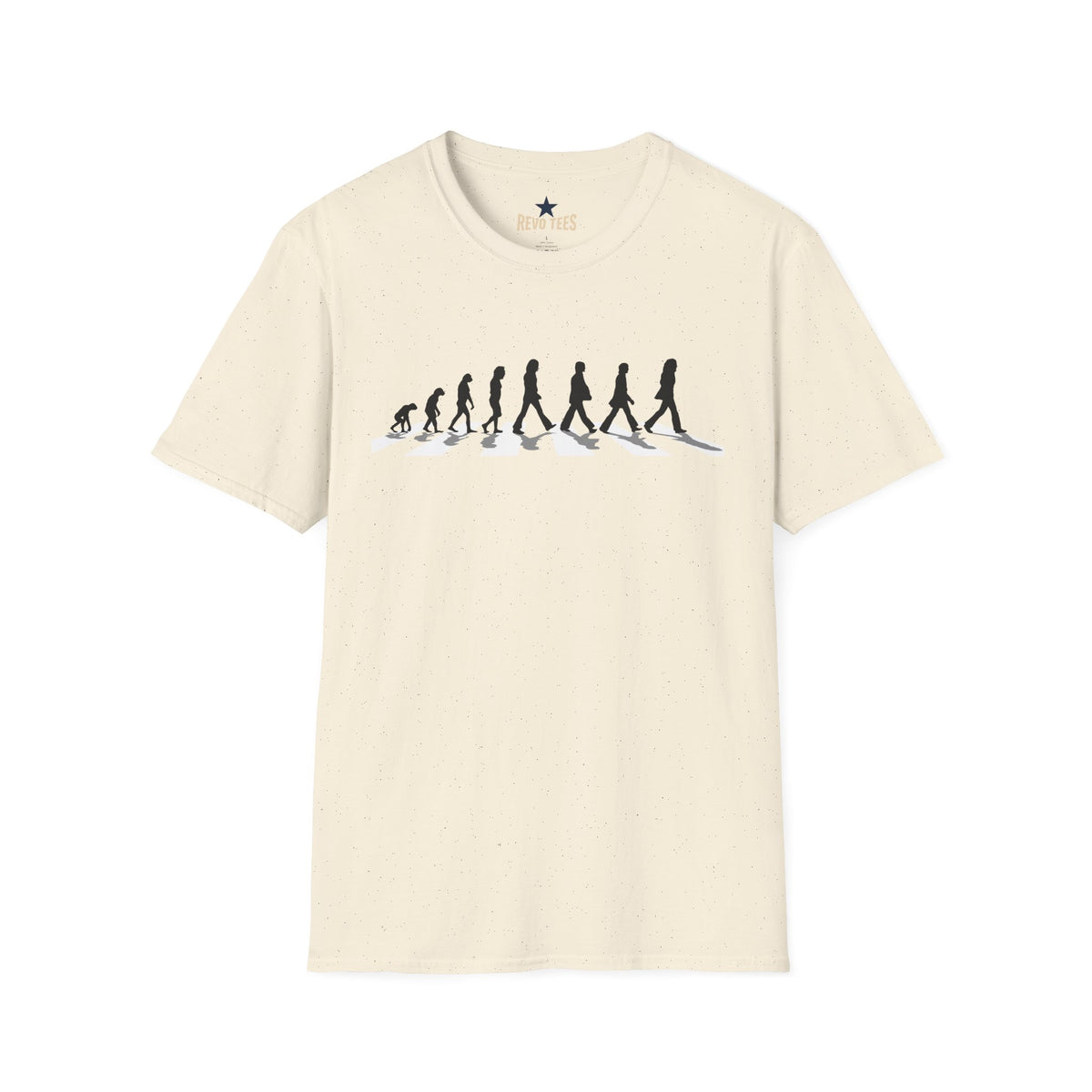 Revotees Evolution of Abby Road the Beatles Unisex Softstyle T-Shirt - alternate view 3