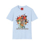 Cartoon Apocalypse T-Shirt — Retro Comic Crew with 'Built to Deliver' Design