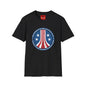 Colonial Navy Vintage Seal T‑Shirt — Patriotic Stars & Stripes Graphic