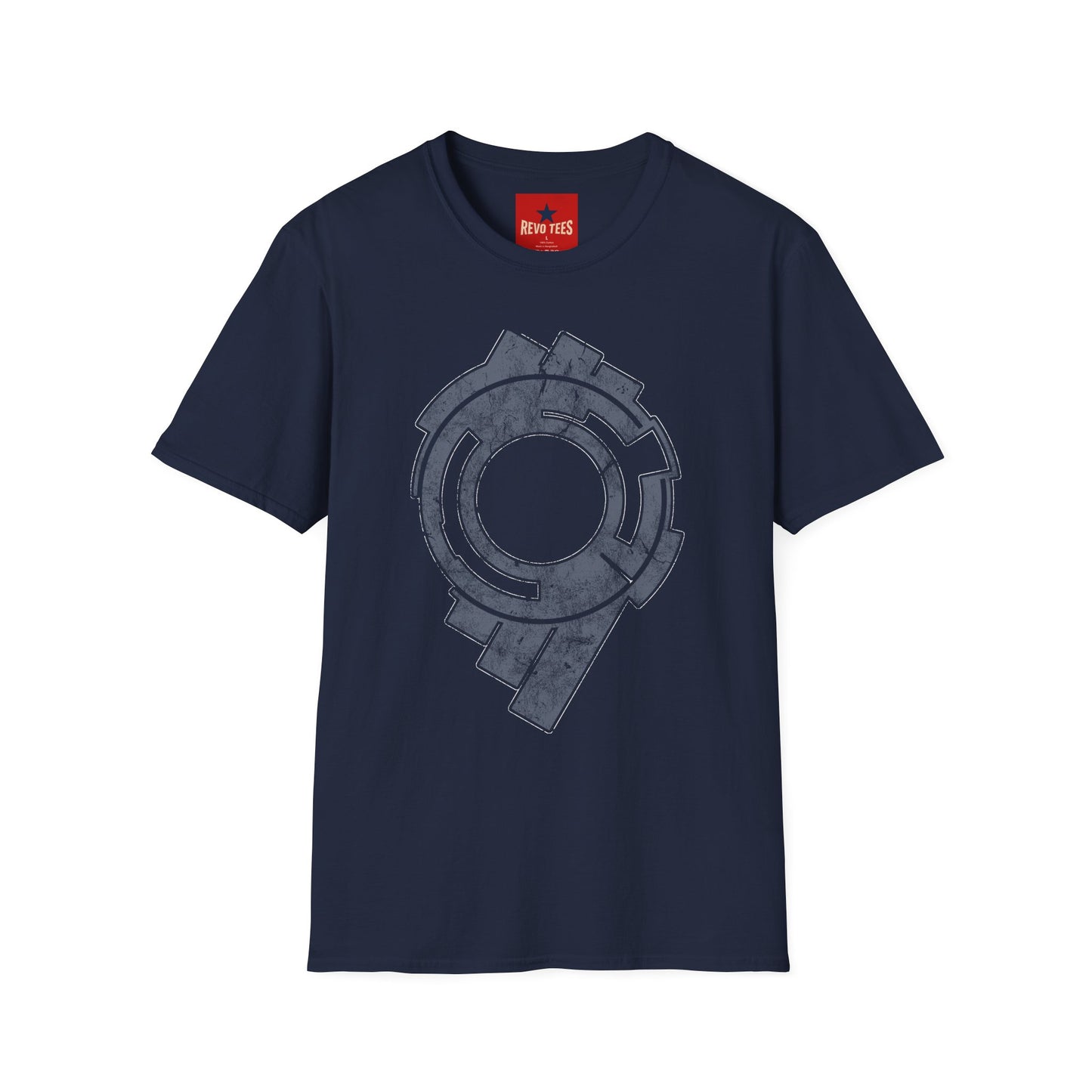 Abstract Circular Tech Graphic T-Shirt