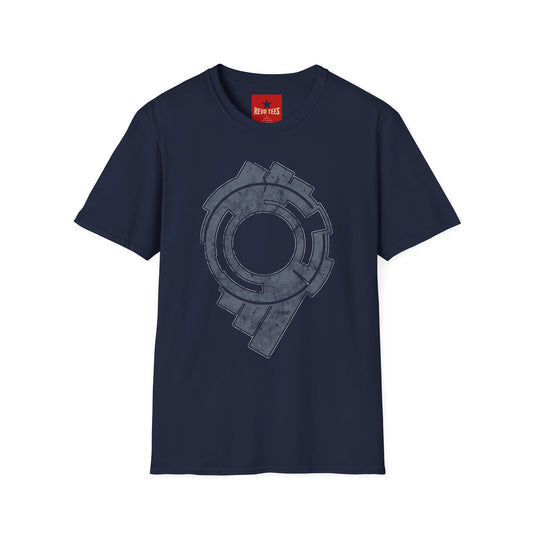 Abstract Circular Tech Graphic T-Shirt