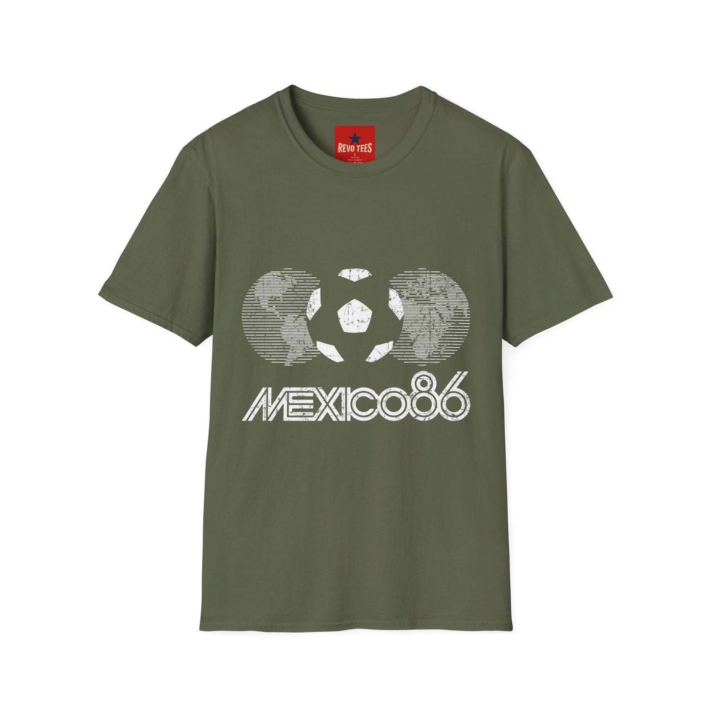 World Cup 2026 Mexico 86 Soccer Azteca Retro T-Shirt — Vintage World Cup Football Tee