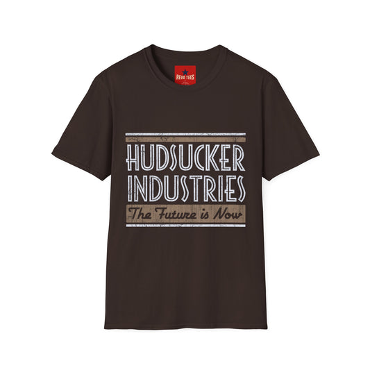 Hudsucker Industries Retro Logo T‑Shirt – 'The Future is Now' Graphic Tee