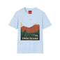 Twin Peaks Mountain T-Shirt — Retro Forest Adventure Tee