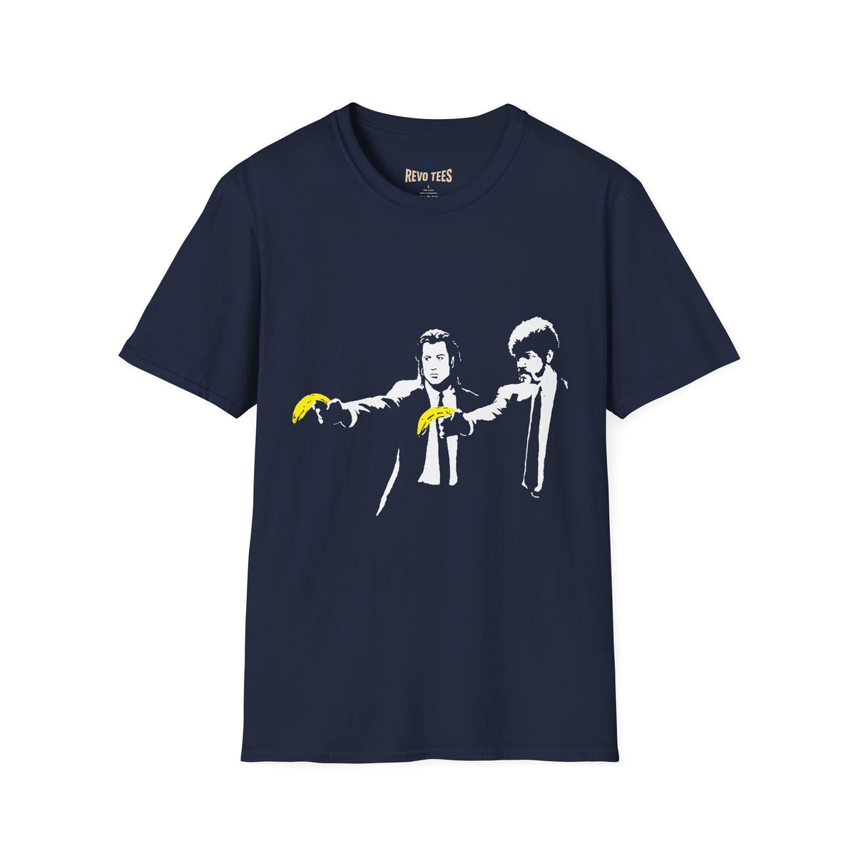 Revotees Banksy Pulp Fiction Banana Standoff T-Shirt - alternate view 7
