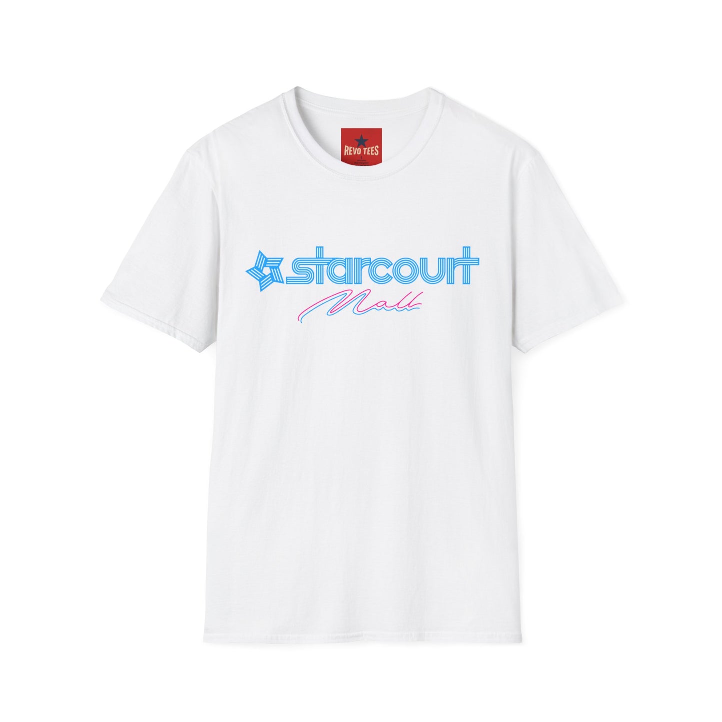Starcourt Mall Retro Logo T-Shirt — 80s Neon Vintage-Inspired Tee