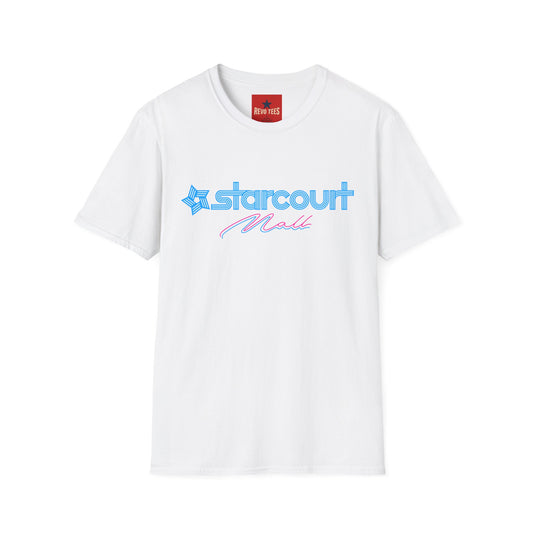 Starcourt Mall Retro Logo T-Shirt — 80s Neon Vintage-Inspired Tee