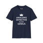 Revotees Amazing Detective Slash Genius Funny Crown Graphic for Sleuths Gift Giving T-Shirt - alternate view 8