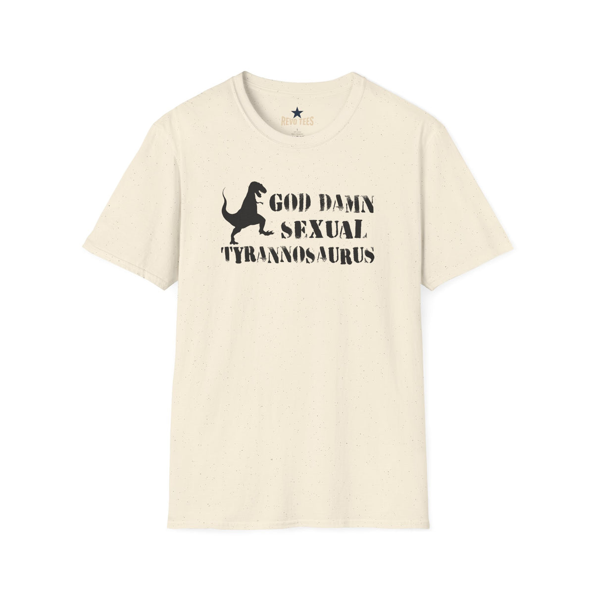 Revotees God Damn Sexual Tyrannosaurus Funny Dino Graphic T-Shirt - alternate view 2