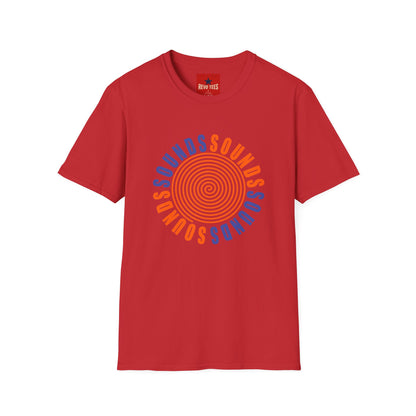 Spiral 'SOUNDS' Graphic T-Shirt — Retro Psychedelic Music Tee