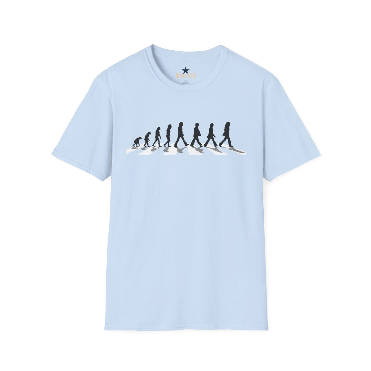 Revotees Evolution of Abby Road the Beatles Unisex Softstyle T-Shirt - alternate view 6