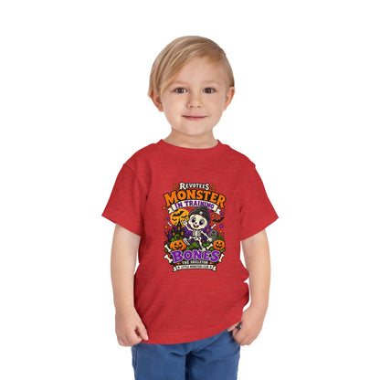 REVOTEES Toddler Tee — "Monster in Training" Cute Skeleton Halloween Shirt
