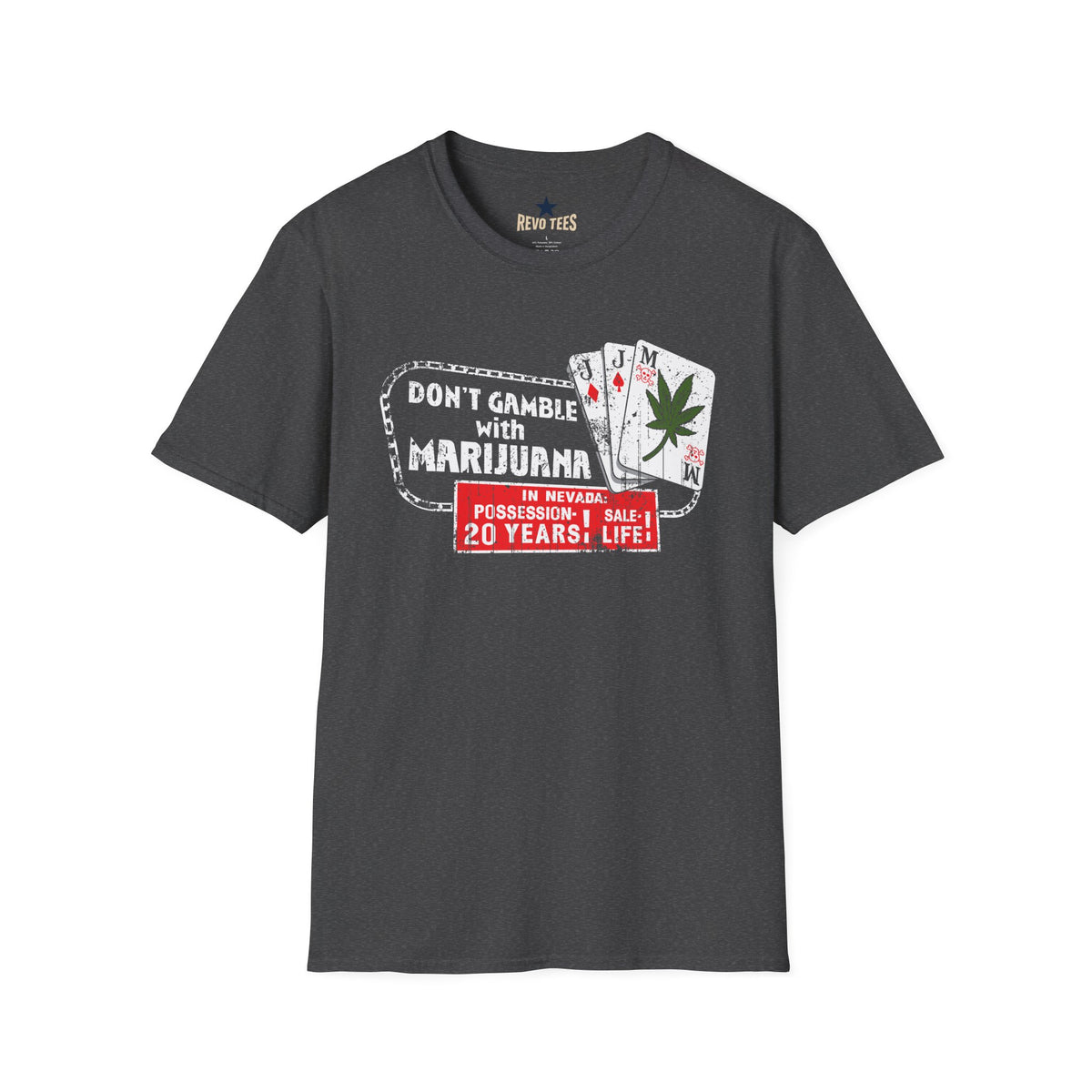 Revotees Dont Gamble Unisex Softstyle T-Shirt - alternate view 5