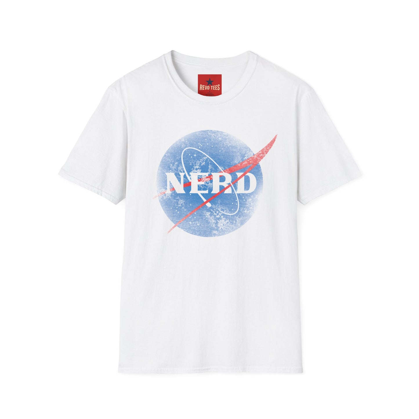 Nerd Space Logo T‑Shirt — Retro NASA-Inspired Graphic Tee