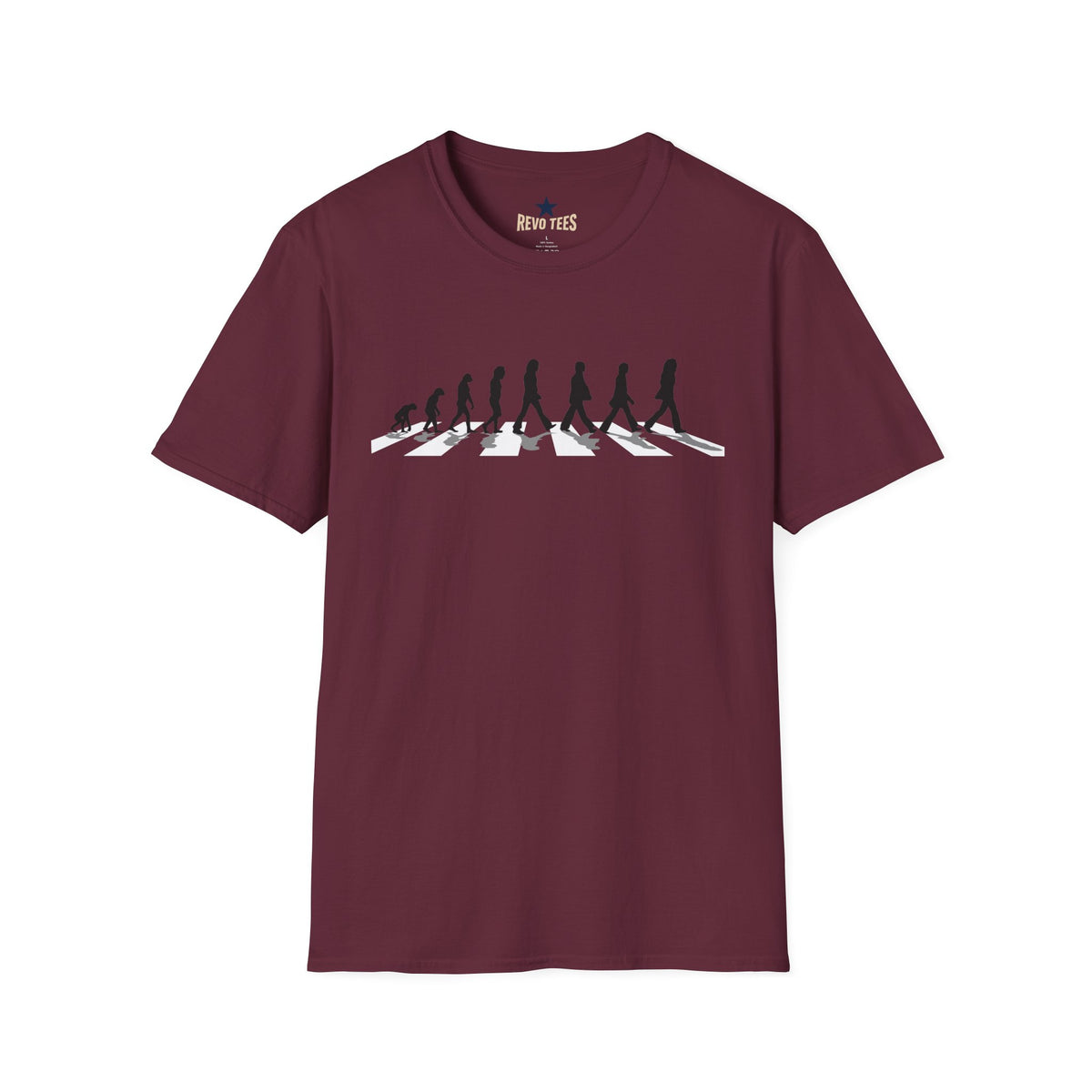 Revotees Evolution of Abby Road the Beatles Unisex Softstyle T-Shirt - alternate view 9