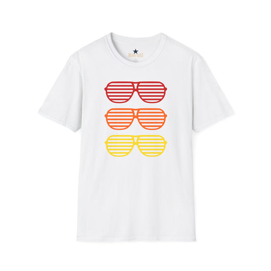 Revotees Retro Shutter Shades Gradient Graphic T-Shirt - alternate view 2