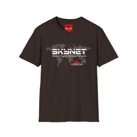 Terminator Skynet Global Digital Defense Network T-Shirt — Cybersecurity Futuristic Tech Tee