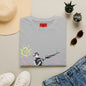 T-Shirt — Banksy Style Soldier with Childlike Doodle Flowers